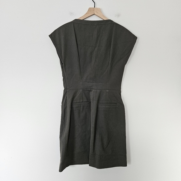 The Kooples army green front tie cargo dress size 38 - Picture 9 of 10